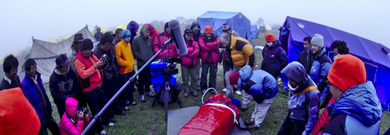 Filming at 4000m in the Himalayas with Shantou University